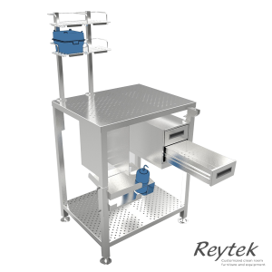 Workstation w/ Drawers & Racks