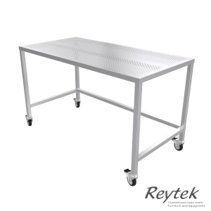 Stainless Table Heavy Duty Perf Top Rolling