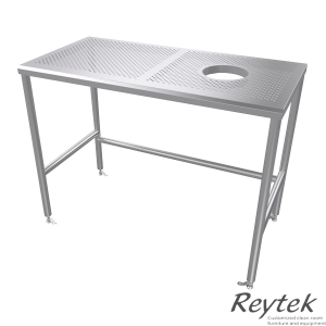 Wipe Down Table Perf with Trash Hole